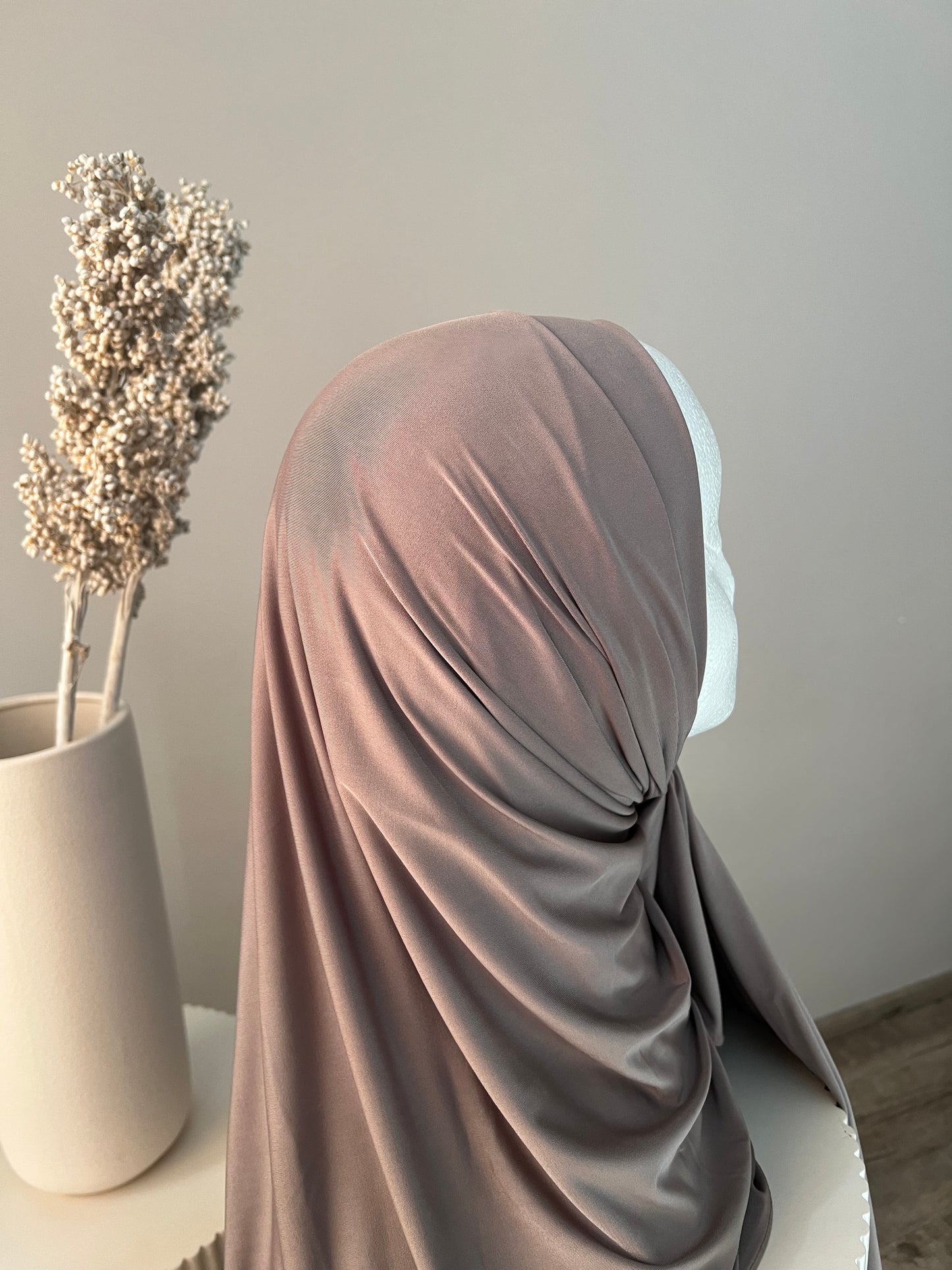 Liquid Jersey Premium Hijab Schlamm