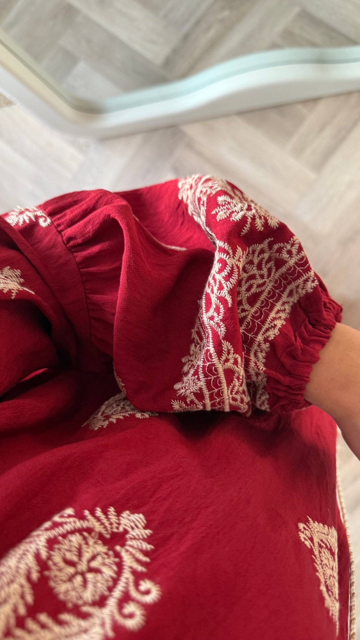 Sommerkleid Weinrot