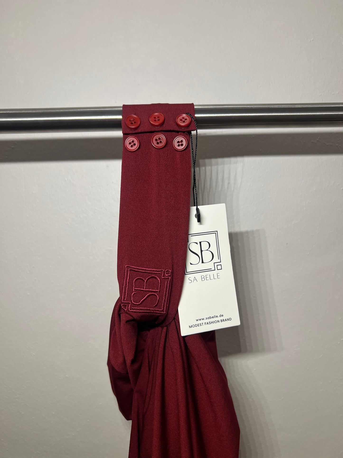 Instant Hijab Weinrot