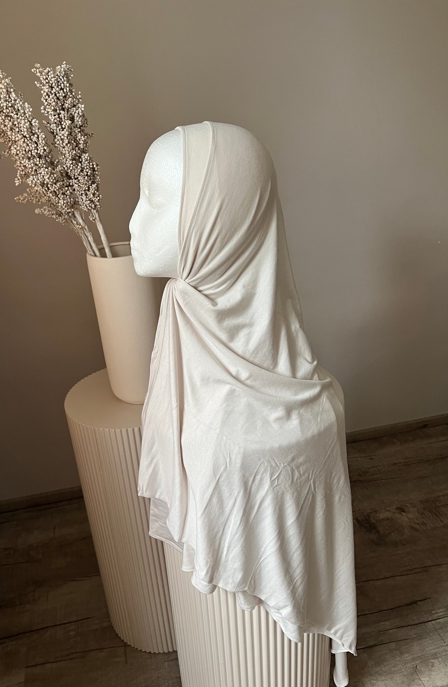 Premium Baumwolle Cotton Hijab Beige
