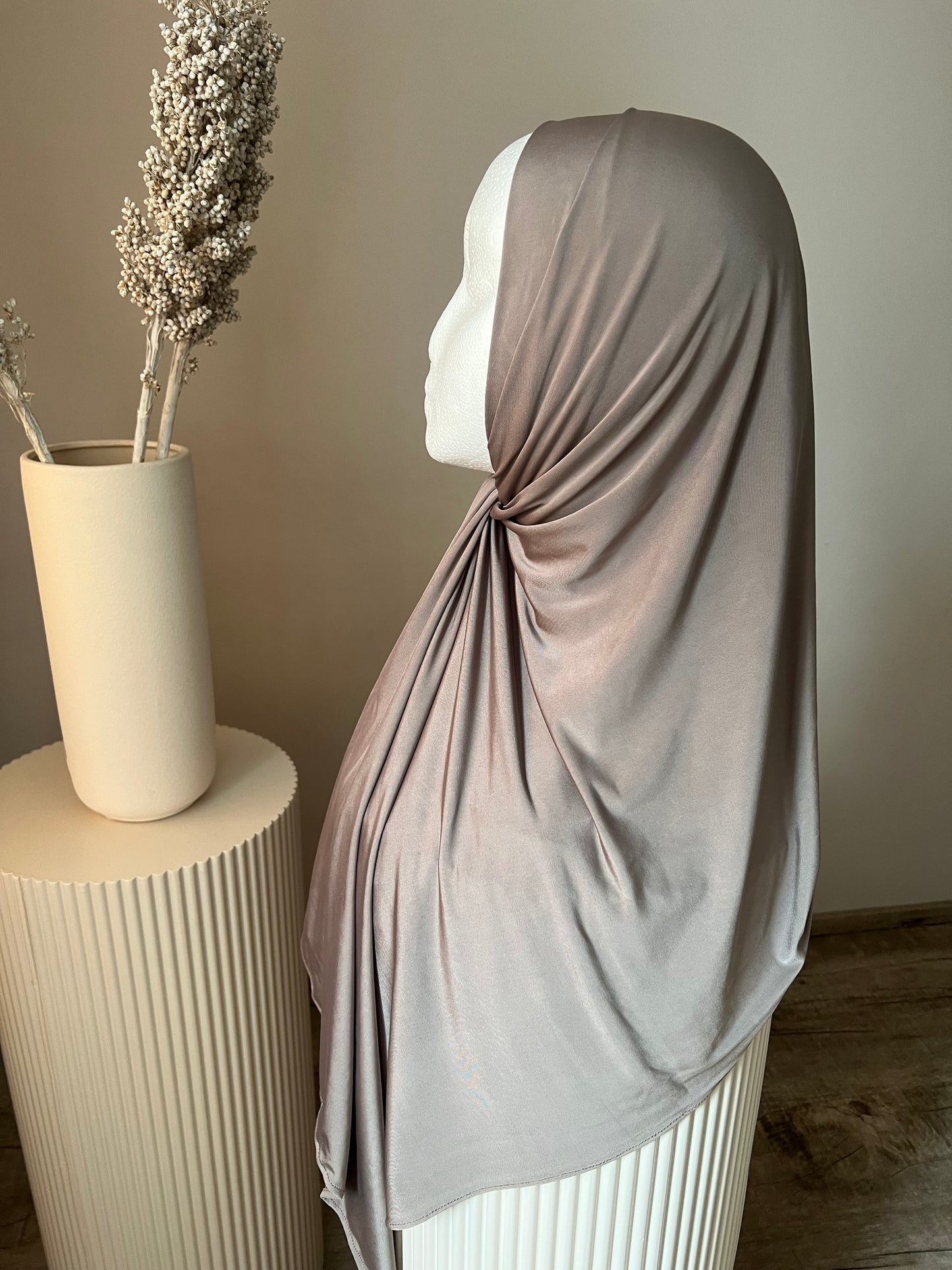 Liquid Jersey Premium Hijab Schlamm
