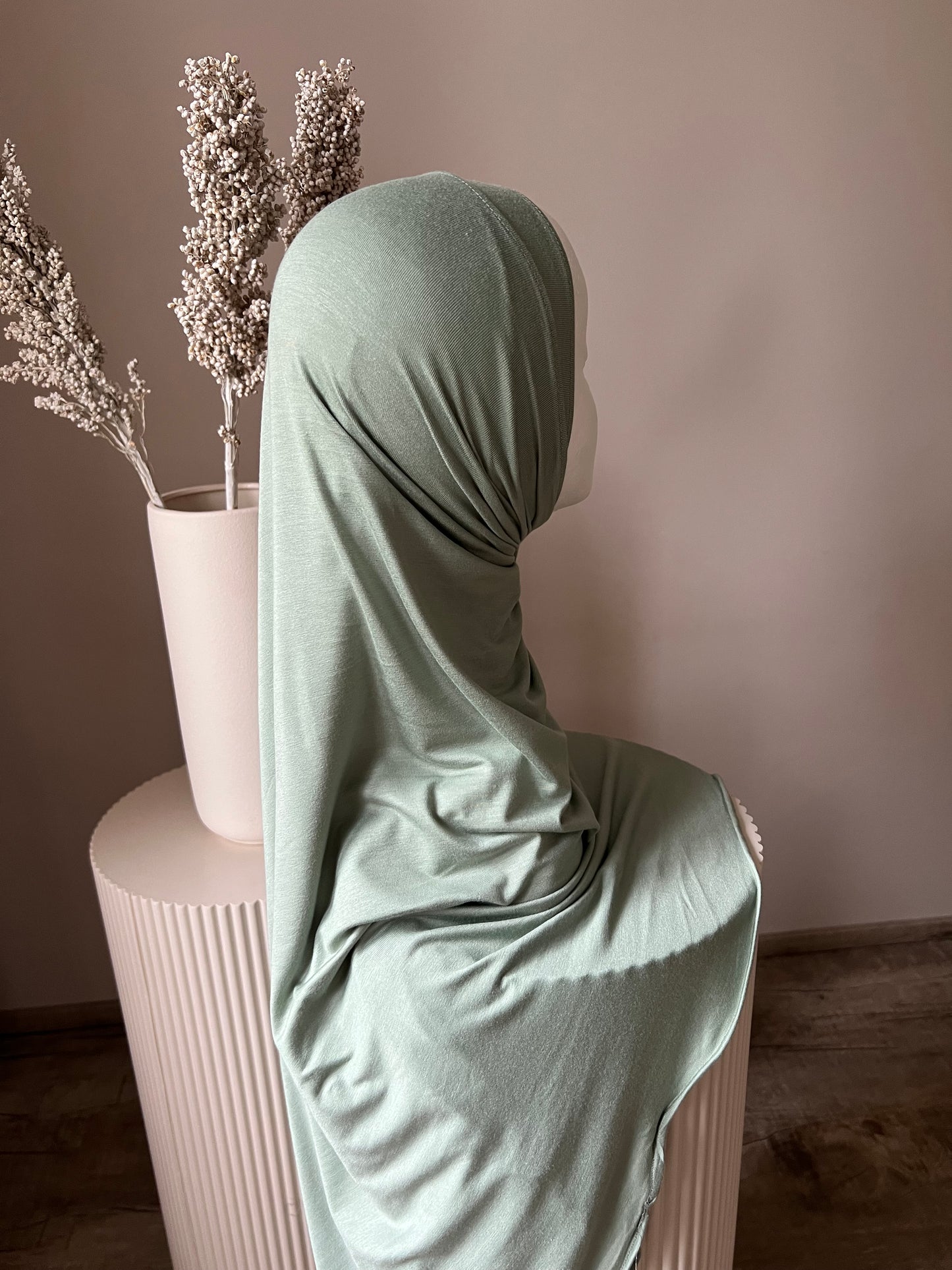 Premium Baumwolle Cotton Hijab Mint