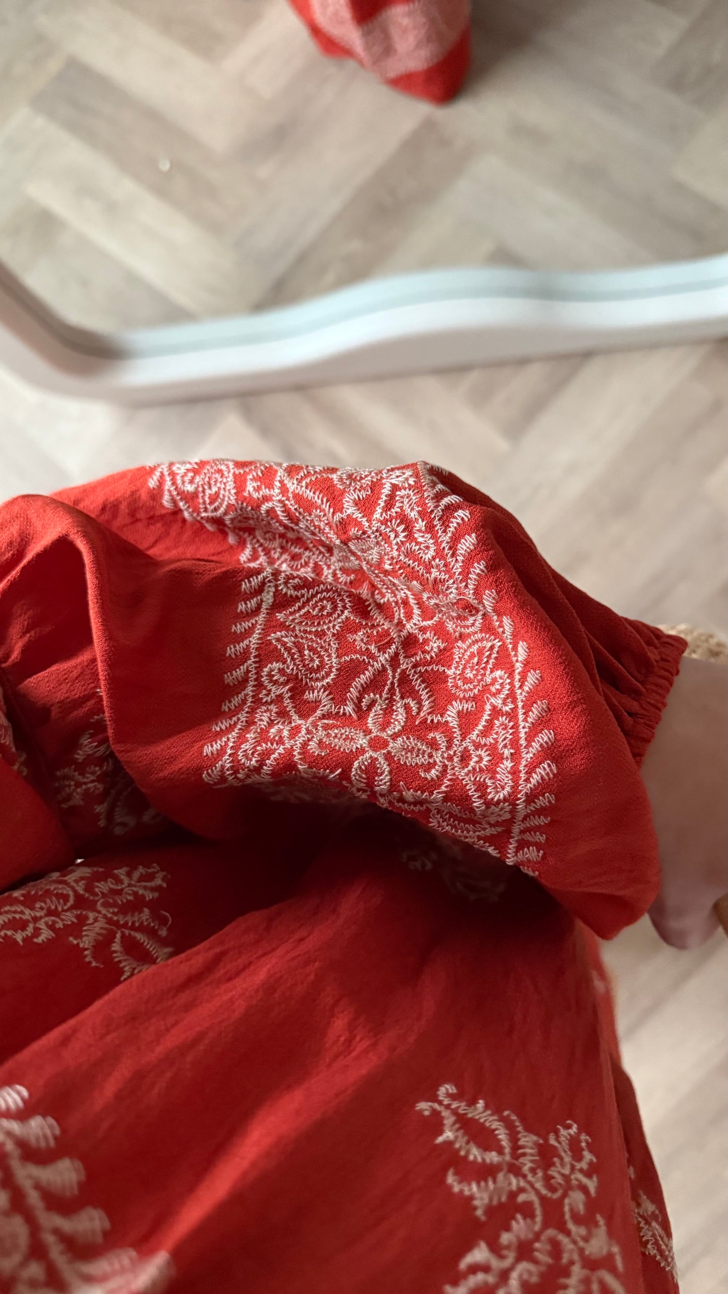 Sommerkleid Rostfarbe
