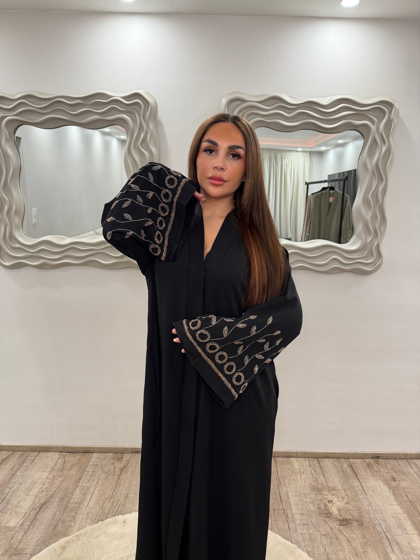 Abaya Meknes Schwarz