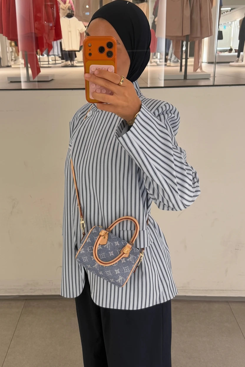 Blazer blau gestreift