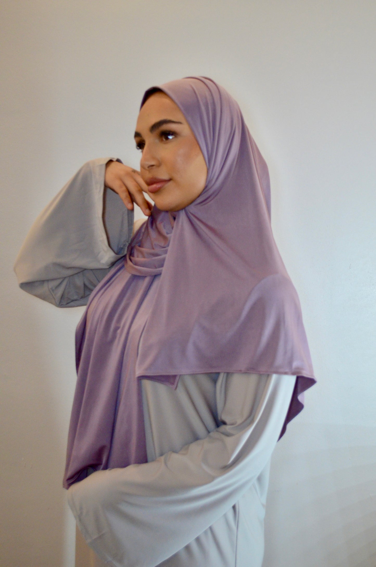 Liquid Premium Jersey Hijab Flieder