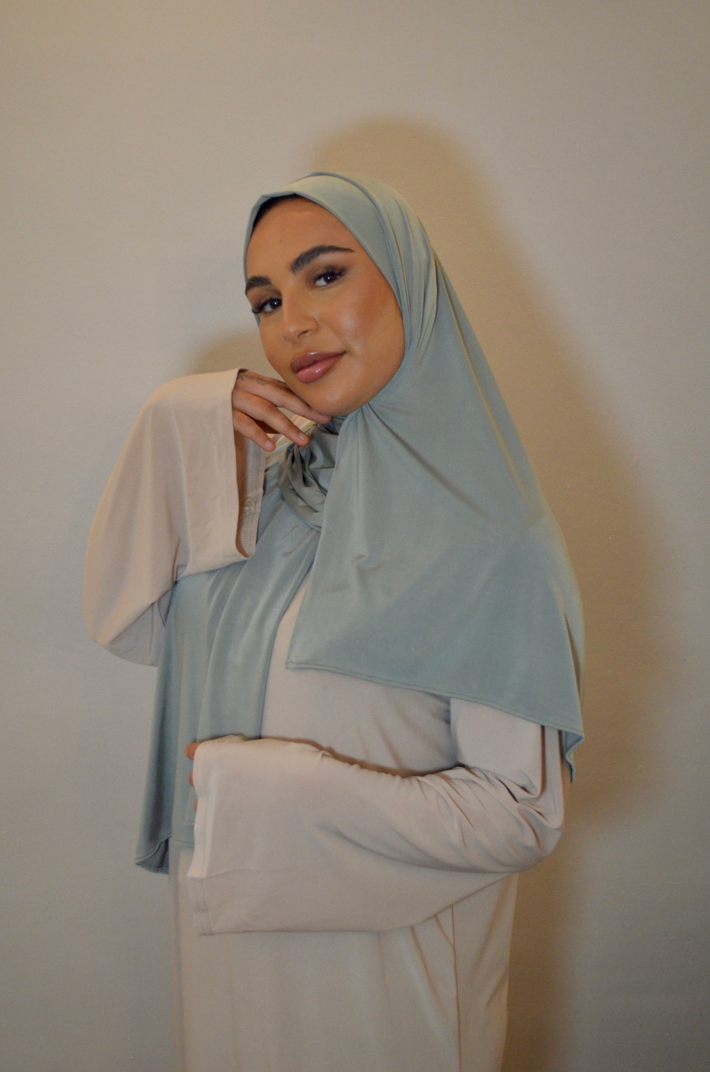 Liquid Premium Jersey Hijab Pastell-Mint