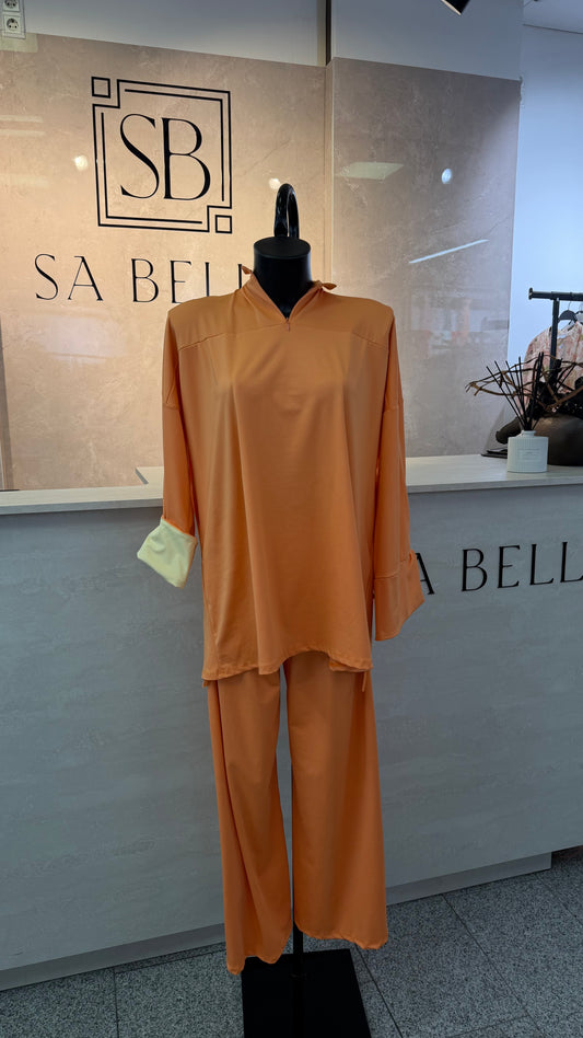 BURKINI Orange mit gelben Details