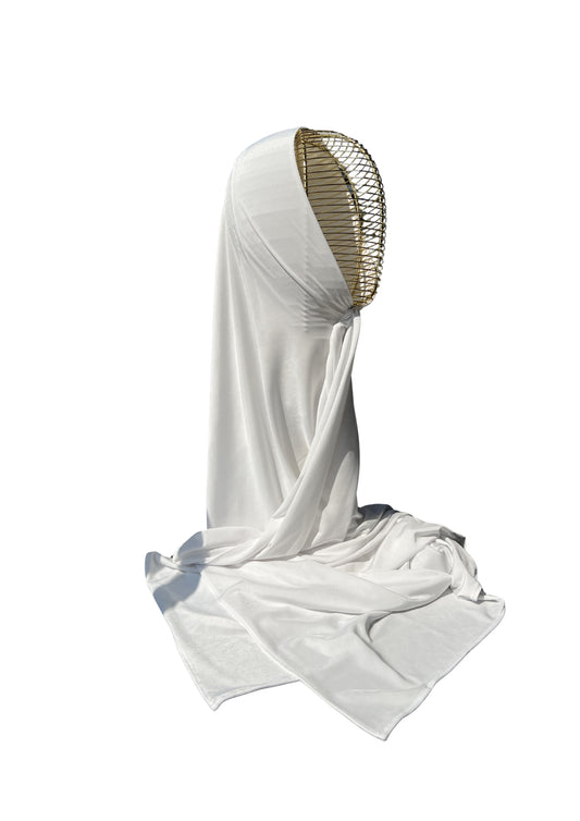 Liquid Jersey Hijab weiß