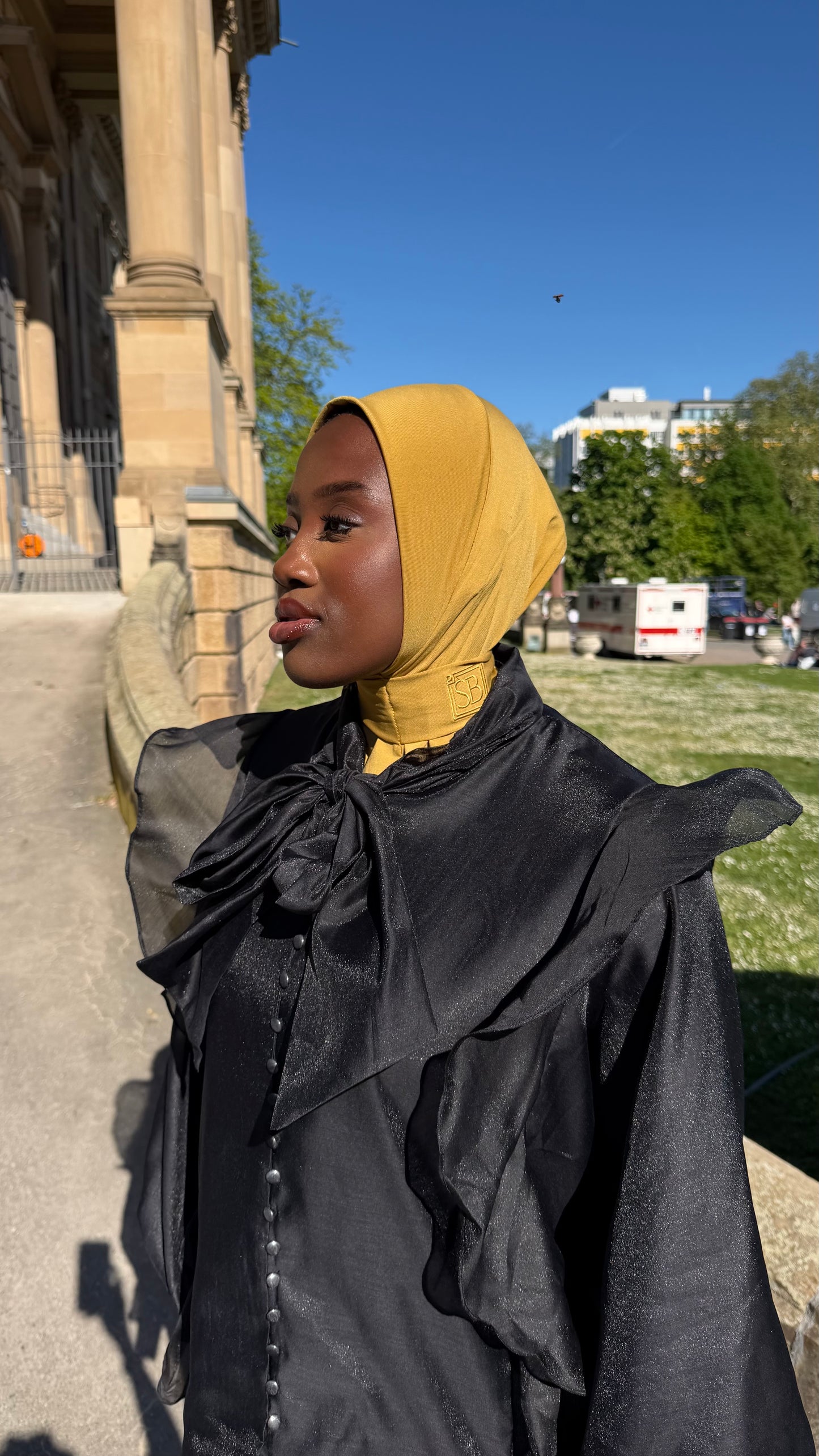 Instant Hijab Senfgrün