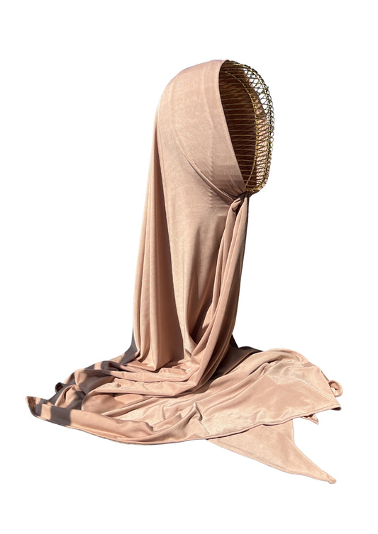 Liquid Jersey Hijab dusty apricot