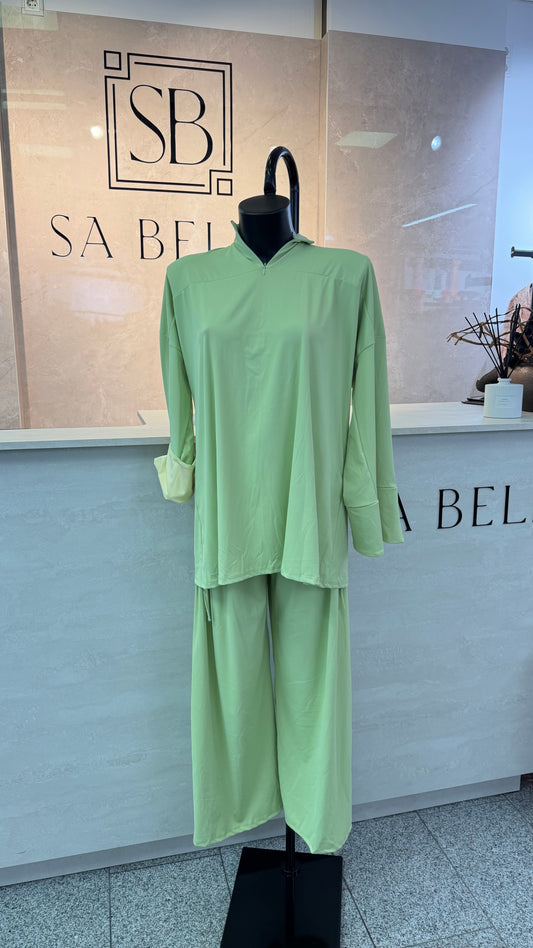 BURKINI grün mit gelben Details