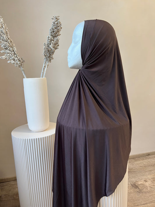 Premium Liquid Jersey Hijab Schokobraun