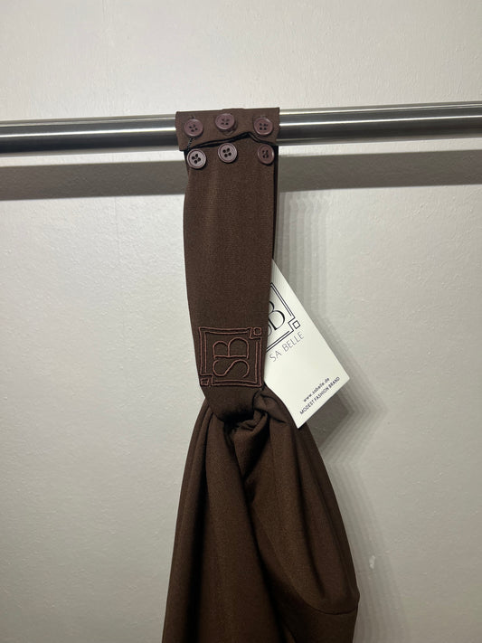 Instant Hijab Schokobraun