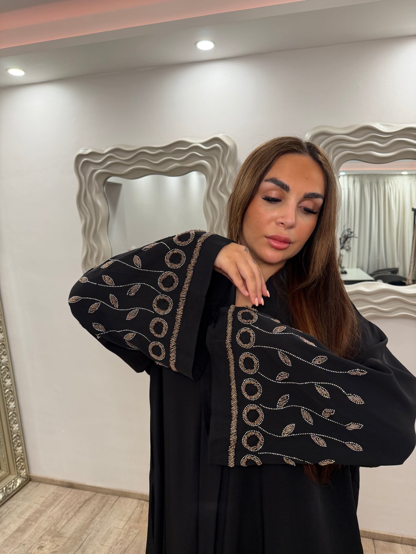 Abaya Meknes Schwarz