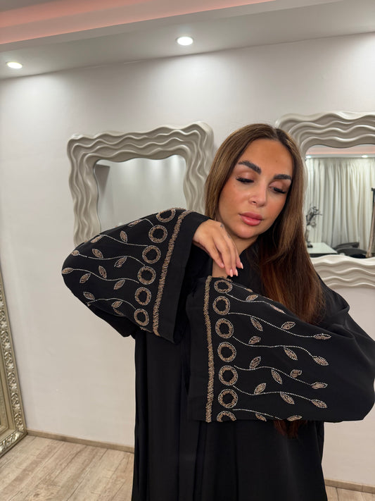 Abaya Meknes Schwarz
