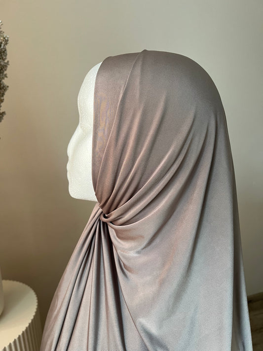 Liquid Jersey Premium Hijab Schlamm