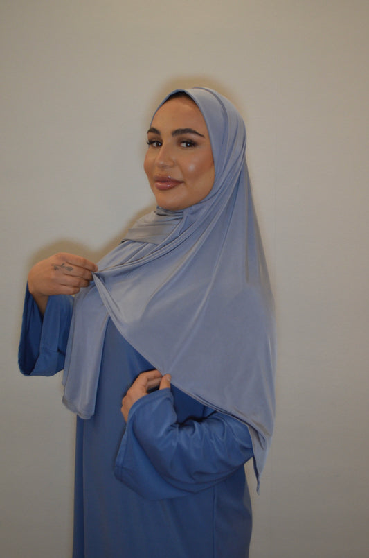 Liquid Jersey Premium Hijab Jeansblau