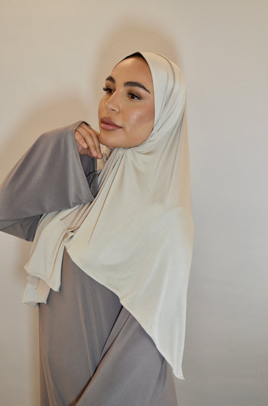 Liquid Premium Jersey Hijab Sandbeige
