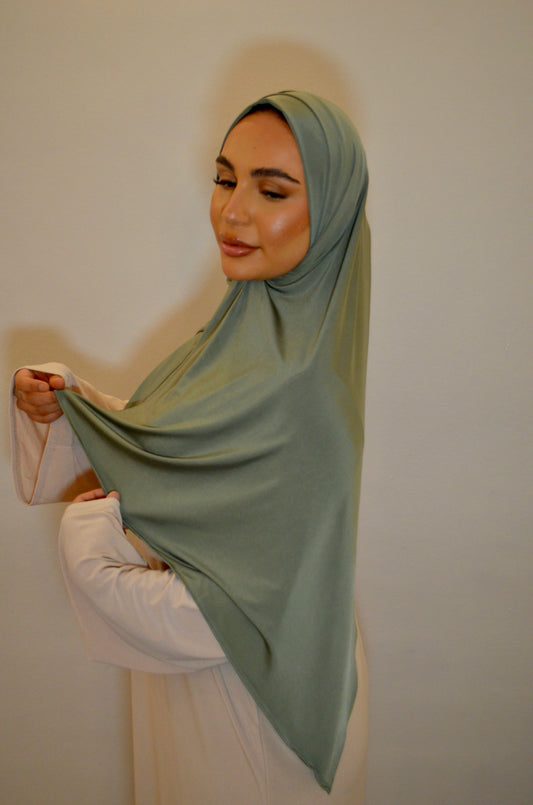 Liquid Premium Jersey Hijab Khaki