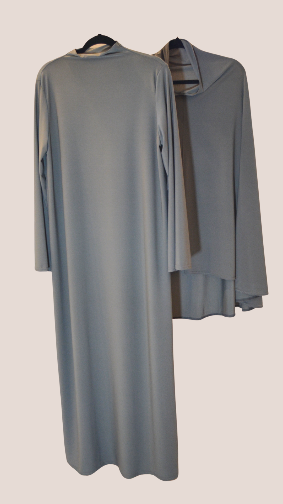 Jilbab Jersey Premium Set Grau