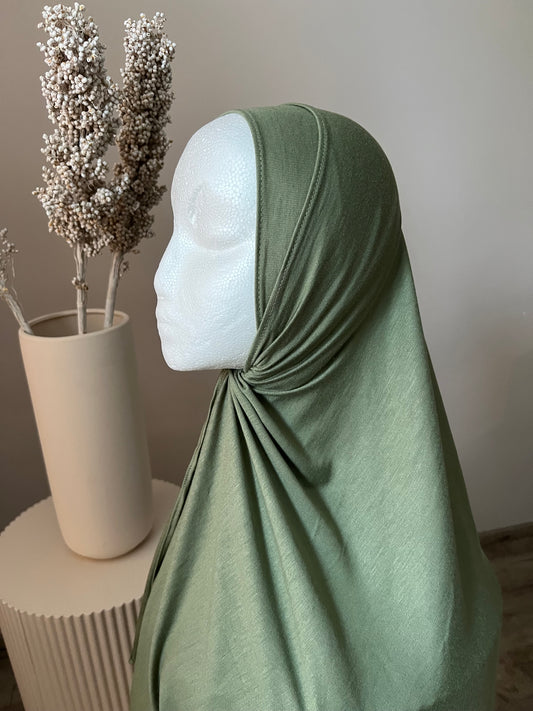 Premium Baumwolle Cotton Hijab khaki
