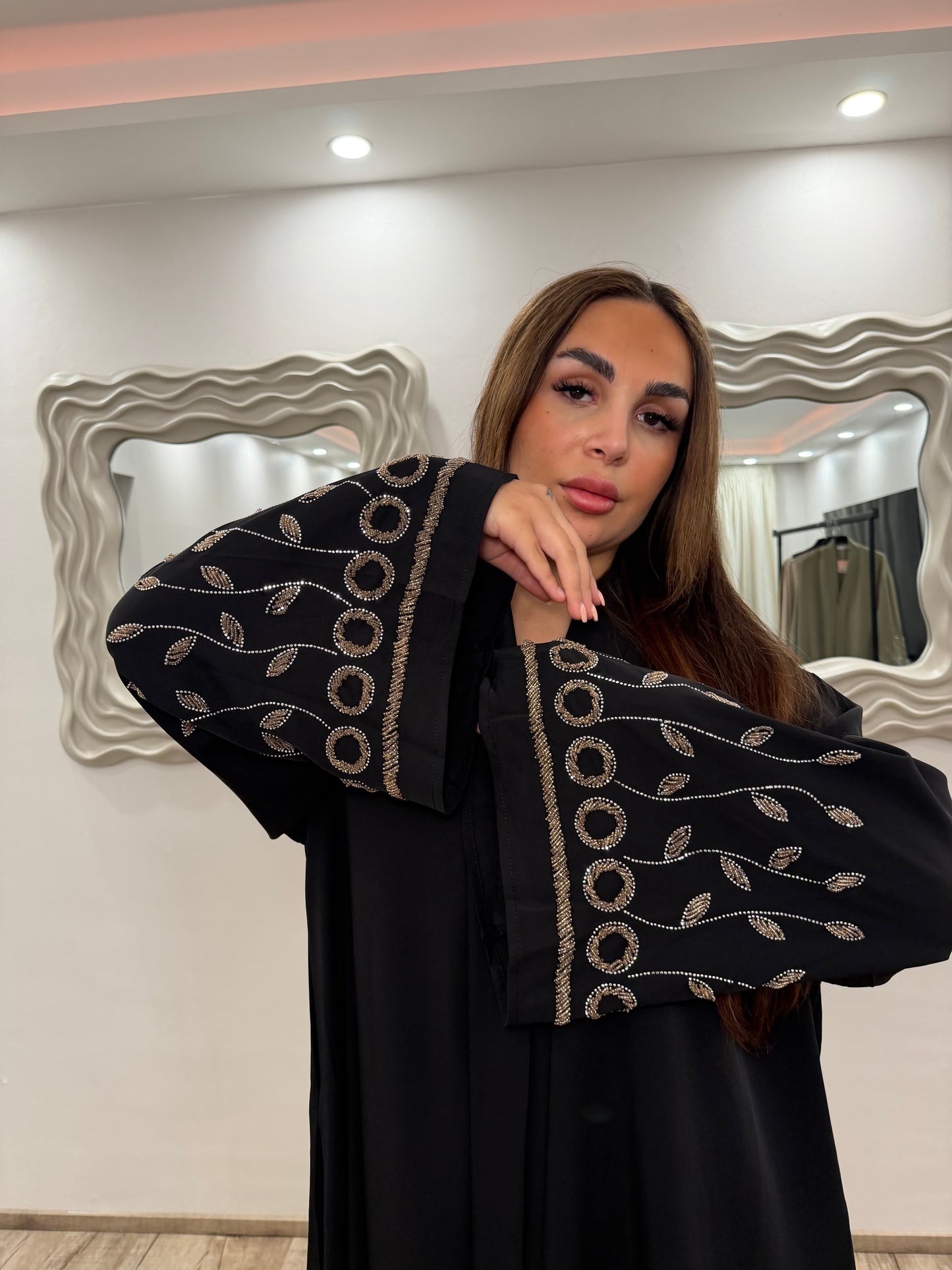 Abaya Meknes Schwarz