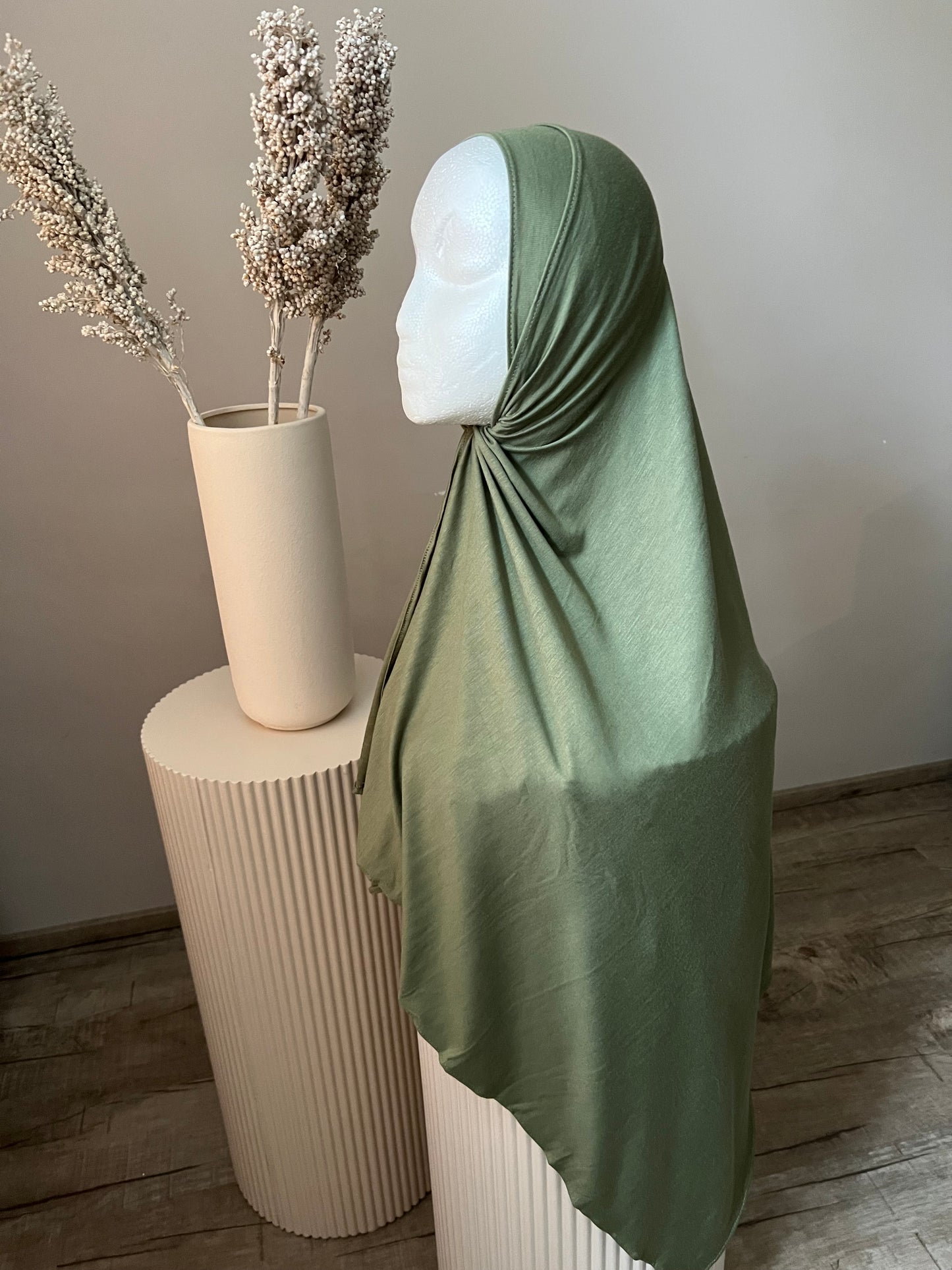 Premium Baumwolle Cotton Hijab khaki