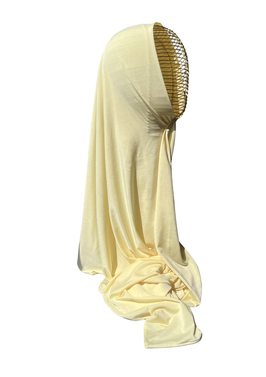 Liquid Jersey Hijab PASTELL buttergelb