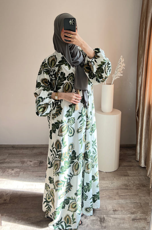Kleid mit Bemusterung